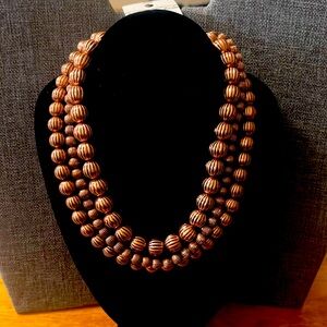 Copper necklace with matching earrings